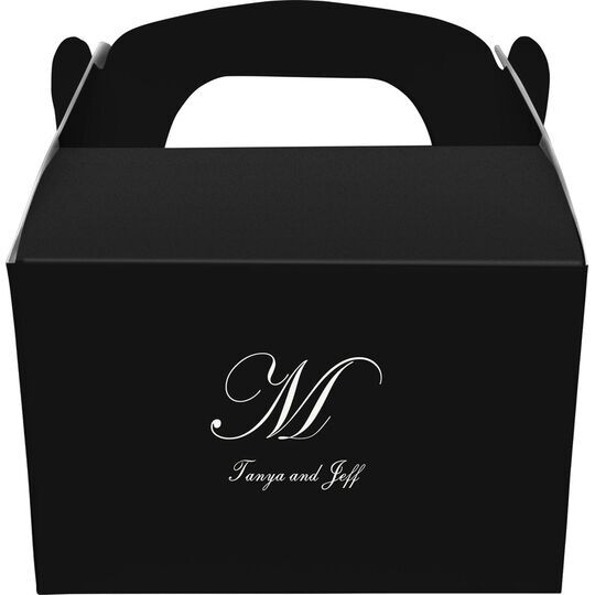 Presidential Initial Gable Favor Boxes